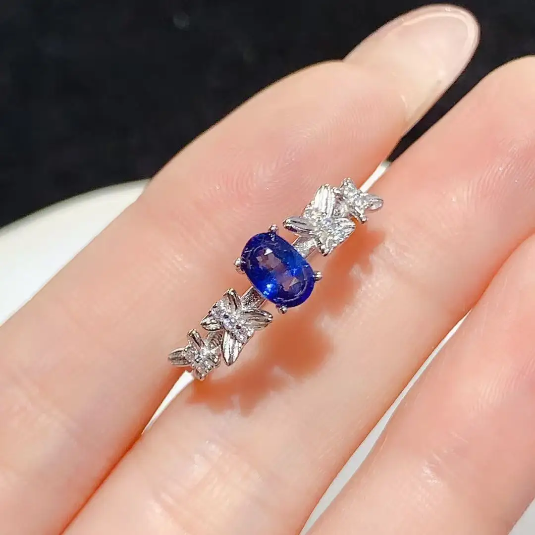 Cincin Safir Alami dengan Desa - Ethnic Fashion Design ulasan dan harga