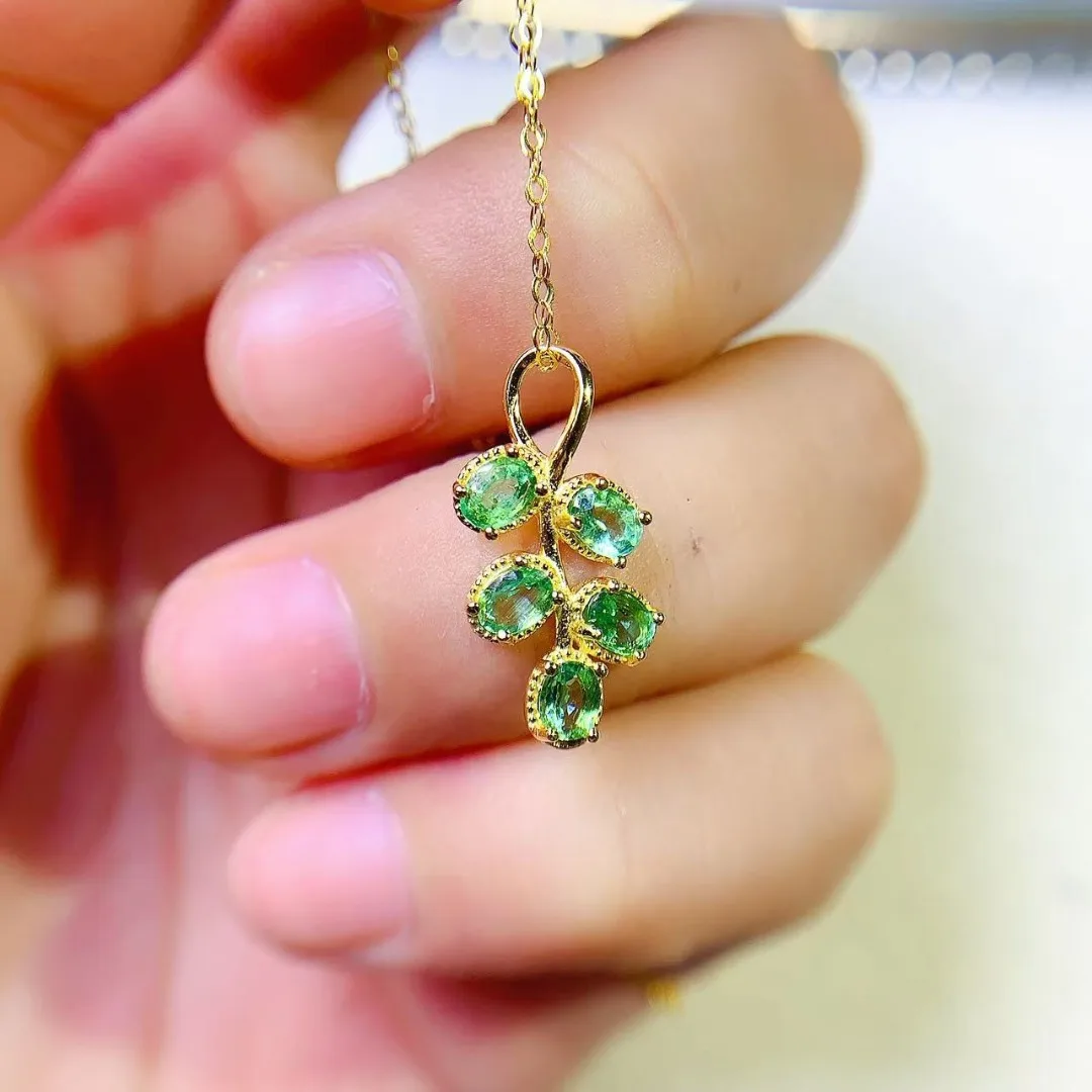 Liontin Perak S925 dengan Batu - Ethnic Fashion Design ulasan dan harga