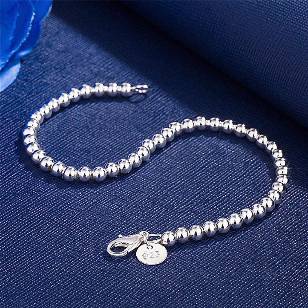 Gelang manik-manik 4MM mewah b - Ethnic Fashion Design ulasan dan harga