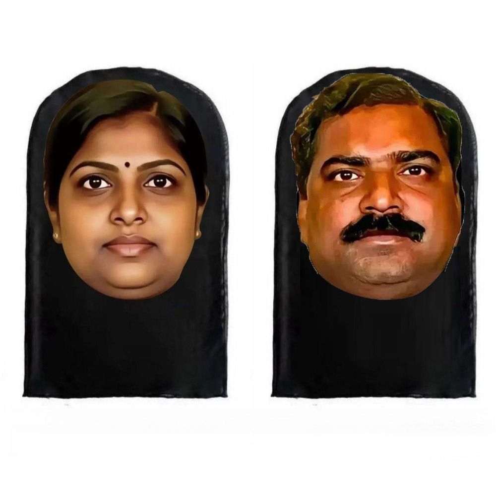 Masker Gaya India Lucu Desain  - Ethnic Fashion India ulasan dan harga