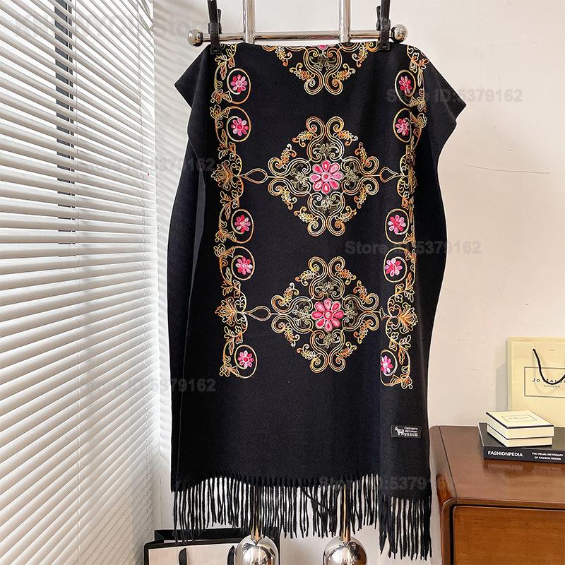 Selendang Pashmina Bordir Etni - Go Ethnic Fashion ulasan dan harga