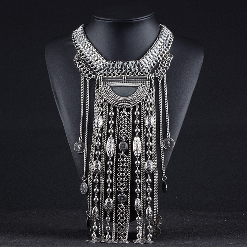 Kalung pernyataan rumbai panja - Ethnic Fashion Co In ulasan dan harga